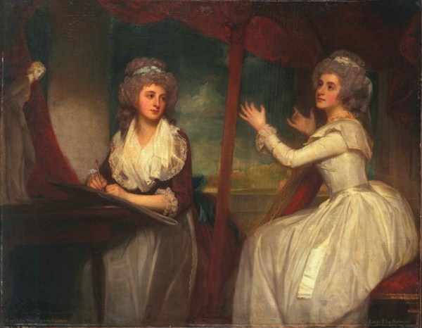 Lady Caroline Spencer and Lady Elizabeth Spencer ca. 1789